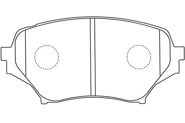 KAVO PARTS Piduriklotsi komplekt,ketaspidur BP-4563